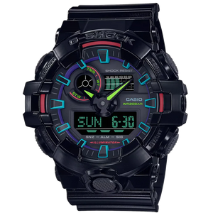 CASIO MENS STOPWATCH G-SHOCK GA700RGB-1A