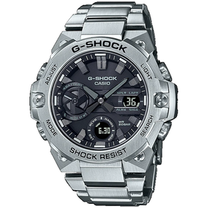 CASIO MENS G-SHOCK STAINLESS STEEL GSTB400D-1A