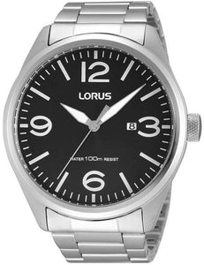 LORUS MEN'S WATER RESIST 100M STAINLESS STEEL SCRES CASE LUMINOUS RH957D