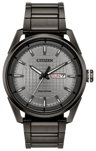 CITIZEN MEN'S ECO DRIVE GRAY STAINLESS STEEL AW0087-58H