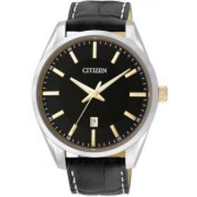 CITIZEN MEN'S QUARTZ WATCH, BLACK DIAL BI1038-19E