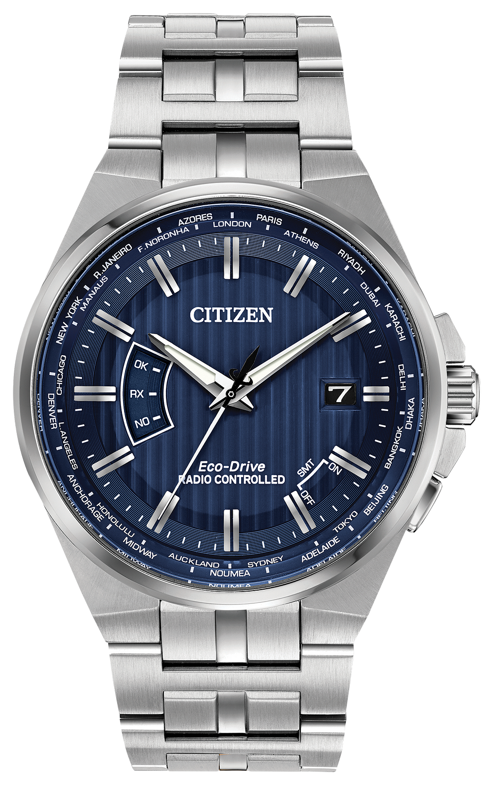 CITIZEN MEN'S WORLD PERPETUAL ECO DRIVE RADIO CONTROLLED CB0160-51L