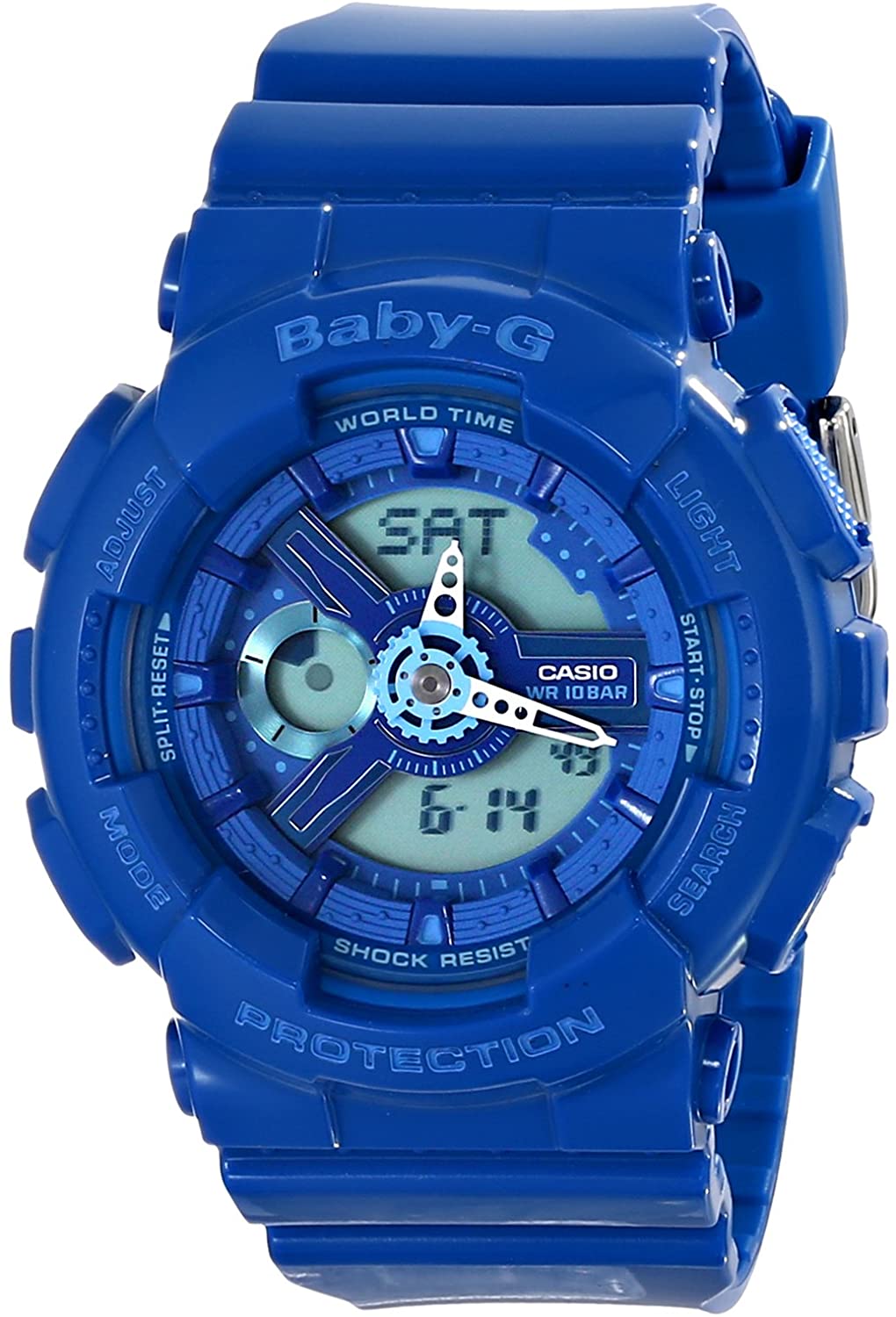 CASIO WOMEN'S BABY G ANALOG-DIGITAL DISPLAY QUARTZ BLUE BA110BC-2ACR