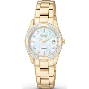 CITIZEN WOMEN'S ECO DRIVE REGENT DIAMOND DRESS WATCH EW1822-52D