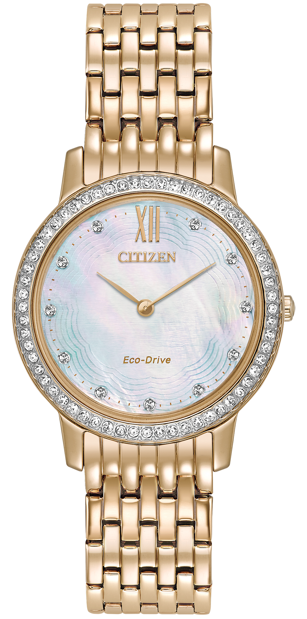 CITIZEN WOMEN'S SILHOUETTE CRYSTAL ECO-DRIVE EX1483-50D