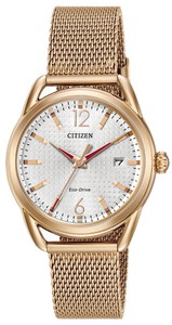 CITIZEN WOMEN'S ROSE GOLD TONE COLOUR ECO DRIVE FE6083-72A