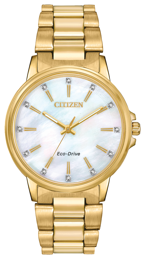 CITIZEN LADY'S ECO-DRIVE WITH CRYSTAL ACCENT FE7032-51D