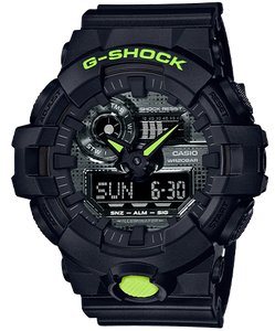 CASIO MEN'S G-SHOCK BLACK RESIN GA700DC-1A