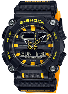 CASIO MEN'S G-SHOCK YELLOW RESIN GA900A-1A9