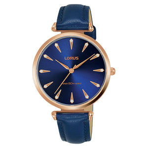 LORUS BLUE & ROSE GOLD WOMEN'S RG246P