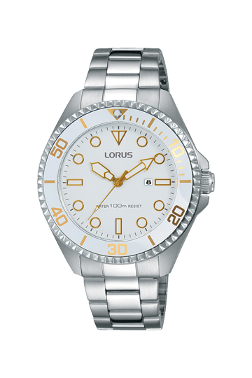 LORUS WOMEN'S WHITE DIAL LUMINOUS STAINLESS STEEL QUARTZ RJ235B