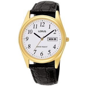 LORUS MEN'S GOLD PLATED STAINLESS STEEL