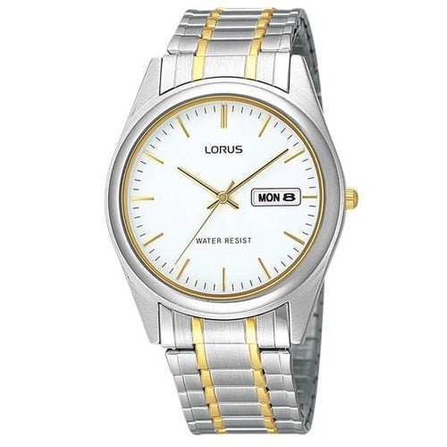 LORUS MEN'S ANALOG TWO-TONE