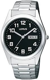 LORUS MEN'S WATER RESIST 30M STAINLESS STEEL EXPANSION BRACELET  RXN13C